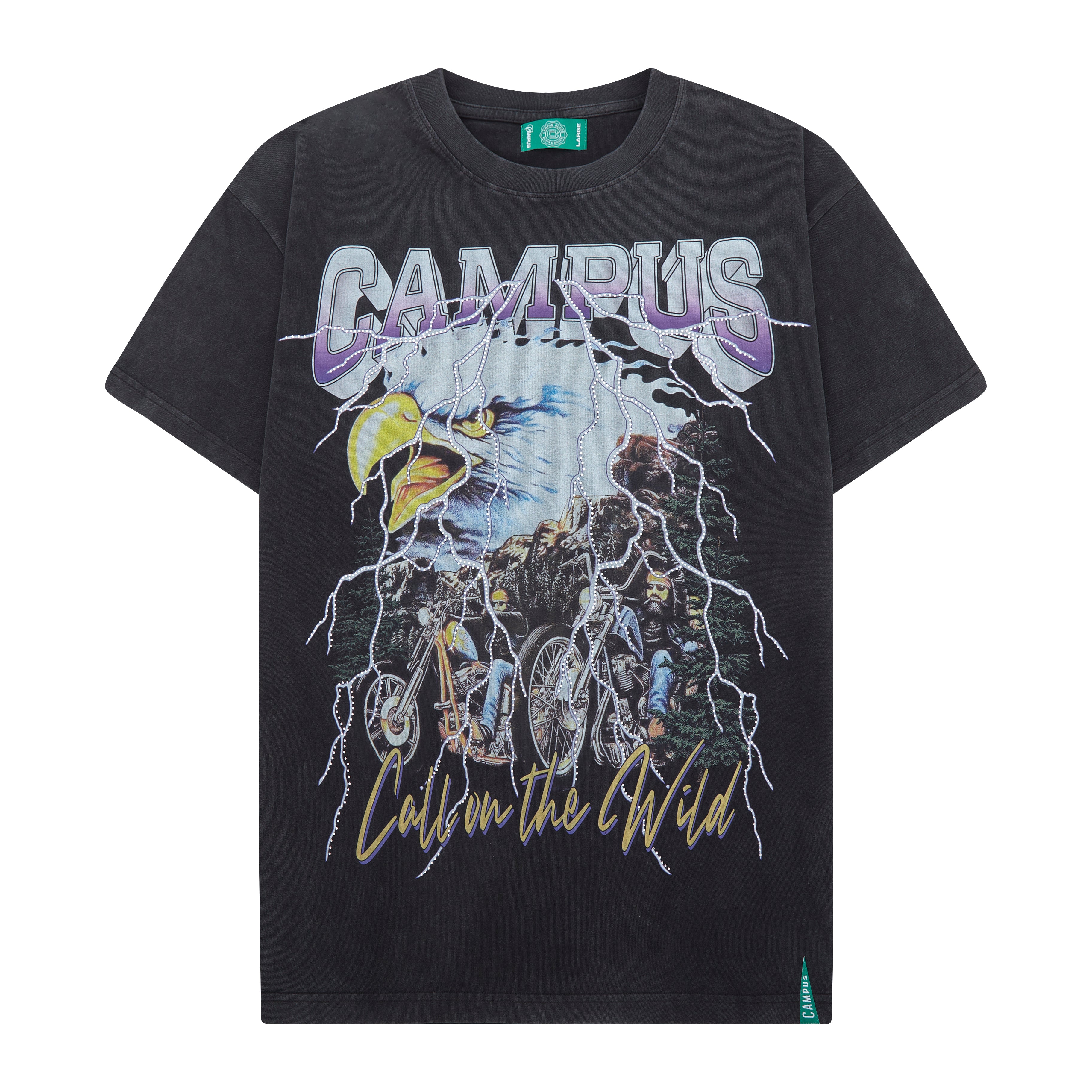 Electric Storm Tee (Black Wash)